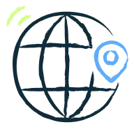 Ilustração de uma equipa com um símbolo de energia no centro.