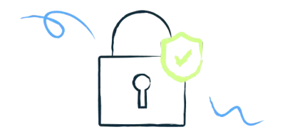 Ilustração de um cadeado.